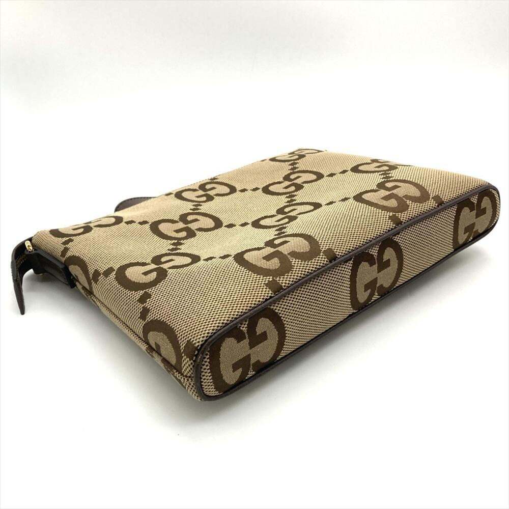 Gucci Jumbo GG Shoulder Bag/Clutch Bag (2-way) Canvas Leather 699130・527066 ... - Picture 4 of 10